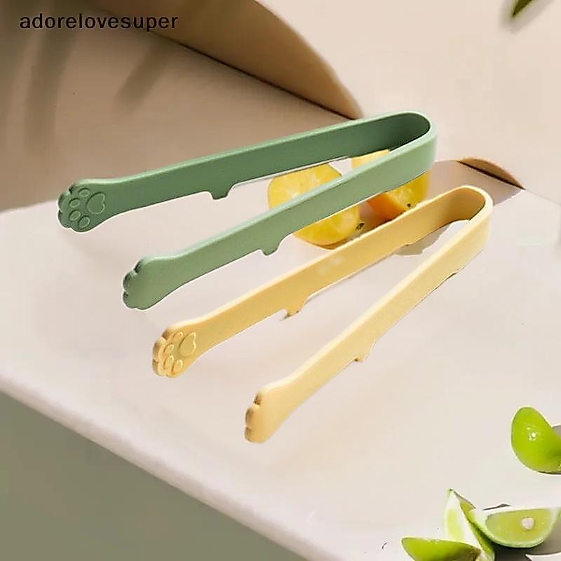 AD1VN Nhật Bản Cat Paw Silicone Mini Food Tongs Tay cầm chống trượt cho bánh mì BBQ Ice Martijn