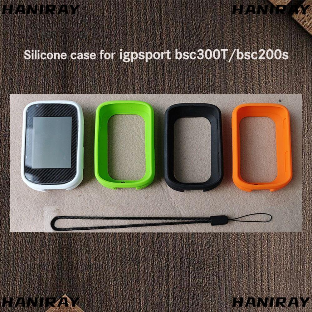 Máy tính GPS xe đạp HANIRAY, Vỏ bảo vệ silicon chống sốc, Phim màn hình bền chống rơi nhẹ cho iGPSPO