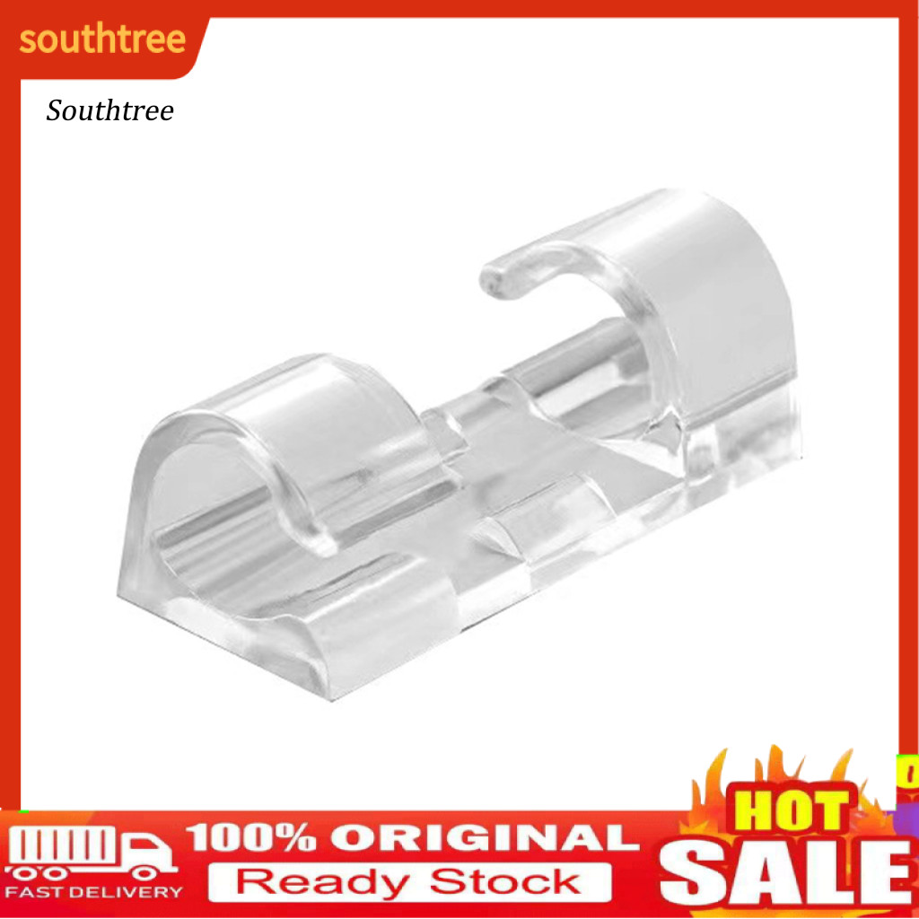 SOU _ Cable Organizer Clip Kẹp dây chịu lực 20 chiếc Kẹp quản lý cáp trong suốt Bộ sắp xếp dây tự dí