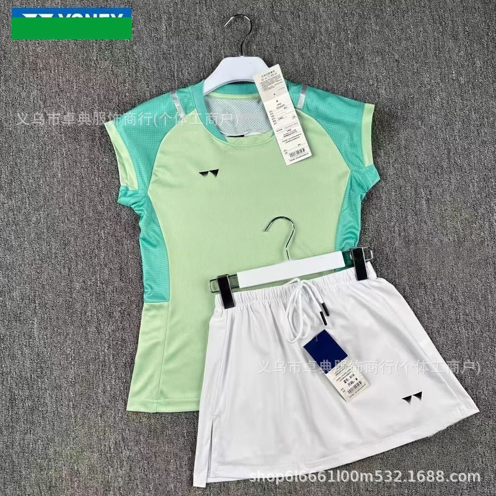 New JP Version Japan Competition Clothing YY Badminton Clothes Outfit Female Flying Sleeve Racing Su