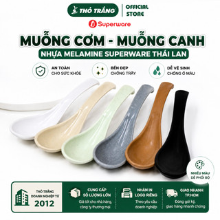 Muỗng cơm, muỗng canh nhựa melamine Superware Thái Lan nhiều màu, nhiều size