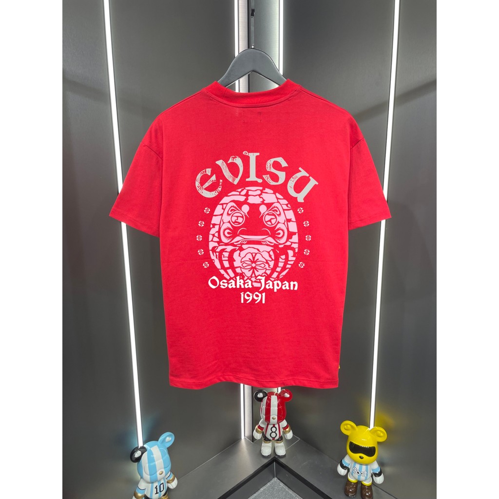 Evisu Evisu 2026 Phong Cách Mới Chữ Pháp In Hình Thường Ngày Rời Cổ Tròn Tay Ngắn MRQL