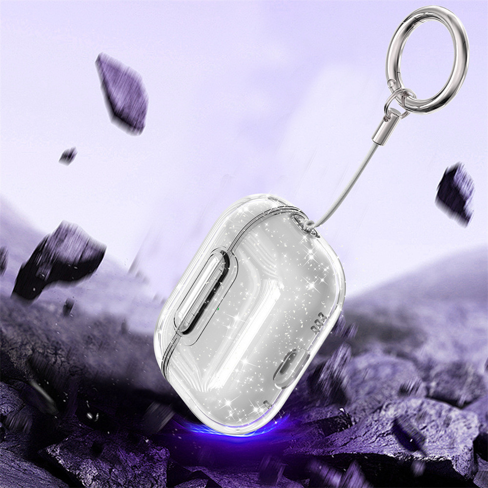 Ốp lưng MANGO Tương thích cho AirPods 4 Pro 3 2 Vỏ bọc Gen 4 4th Gen 4 Khóa bảo mật lấp lánh trong s