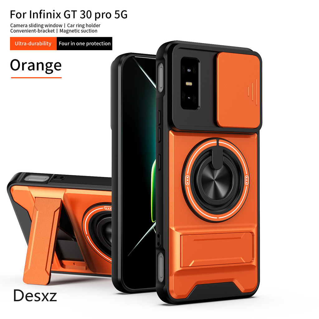 Vỏ giáp cho Infinix GT 30 Pro Infinix GT 30 Cover gt30 pro Ốp lưng Magsafe Giá đỡ gấp từ tính Vỏ bảo