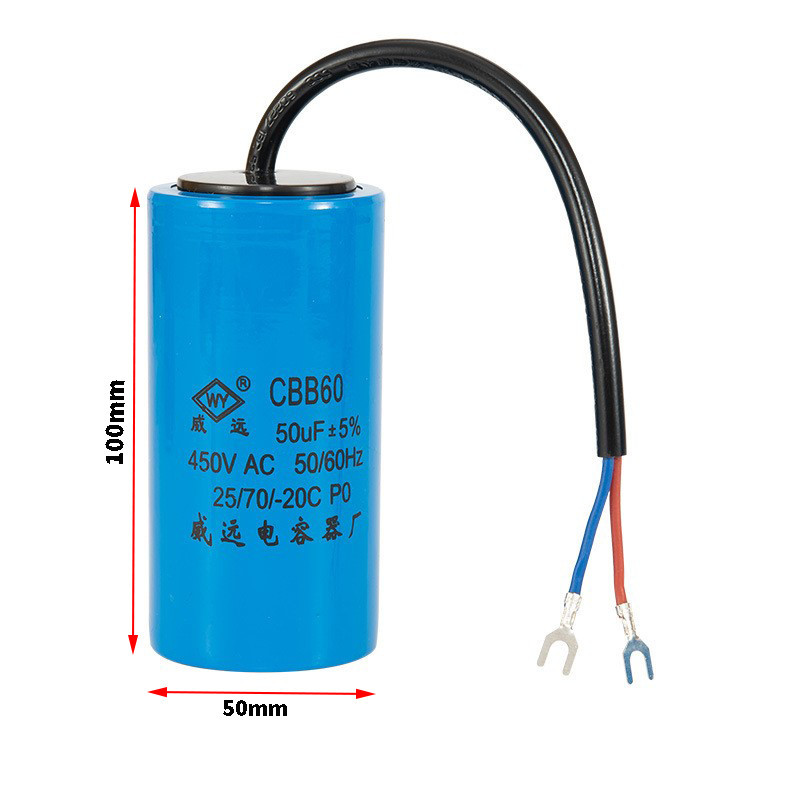 Tụ Máy Giặt, Máy Sấy 450V AC 30uF, 40uF, 50uF, 80uF, 100uF