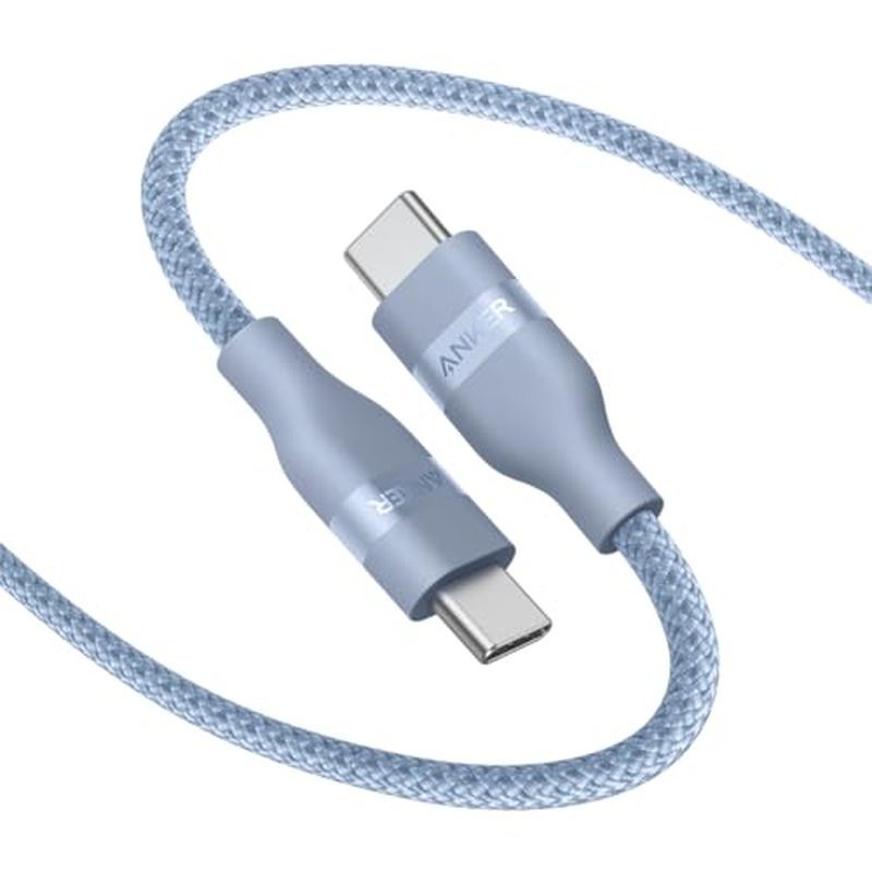C 17 Sạc Anker MacBook Type Bện Nano 6ft) Nhiều Màu Và Cho Series, Cáp, Bộ Sạc Pro C (Tím, USB 240W 