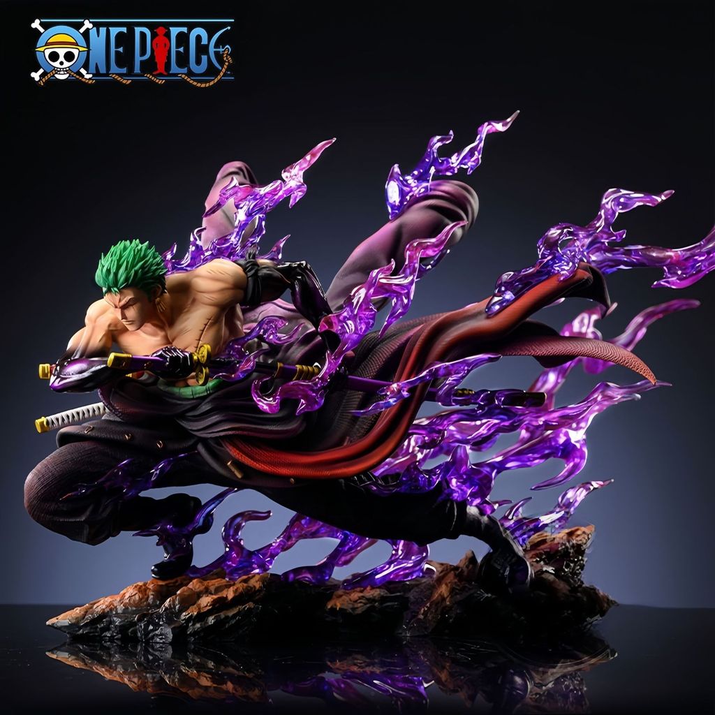 EPY3 One Piece figure: Drifting Zoro drawing his sword GK Statue with accessories, anime figure mode