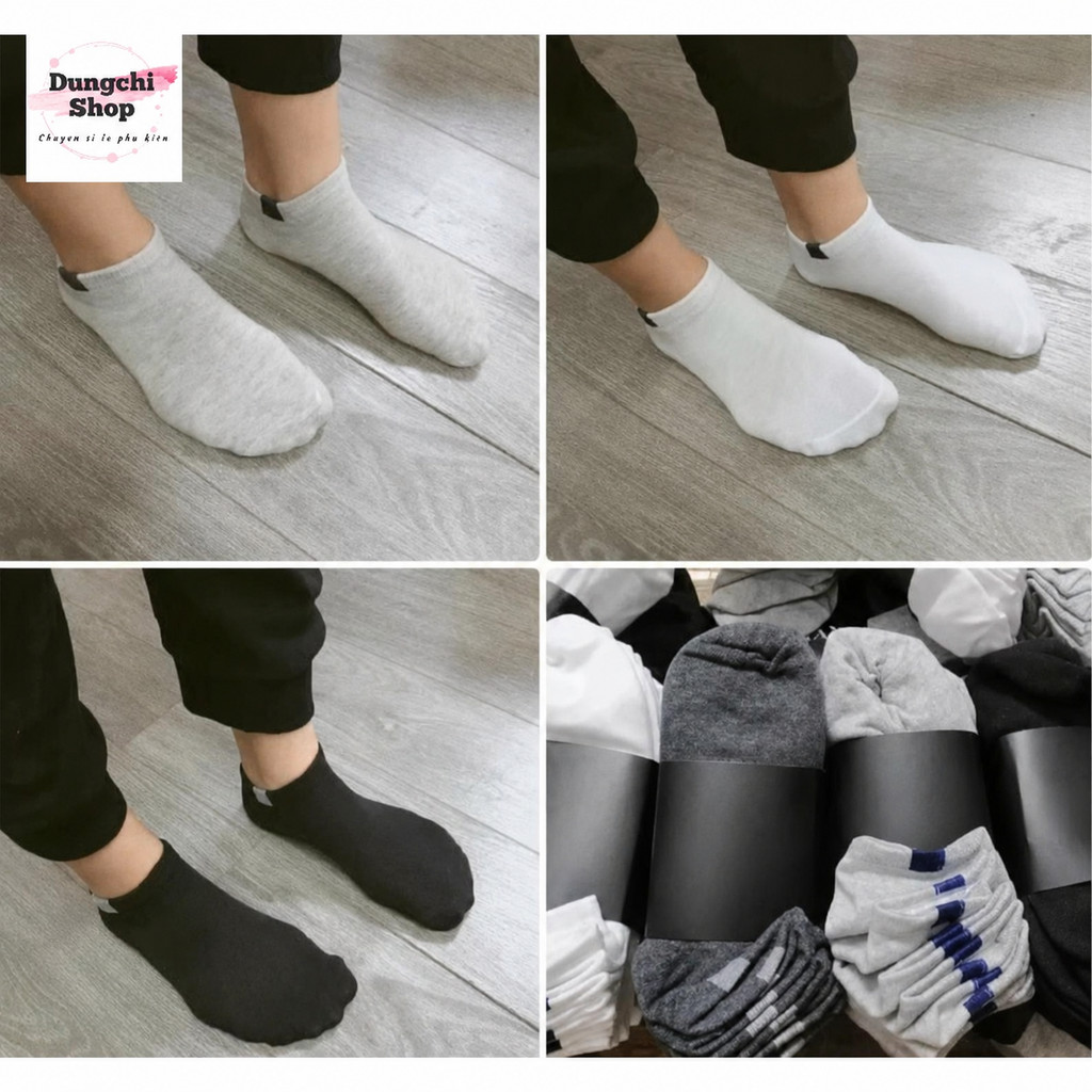Combo 5 đôi tất nam cổ ngắn