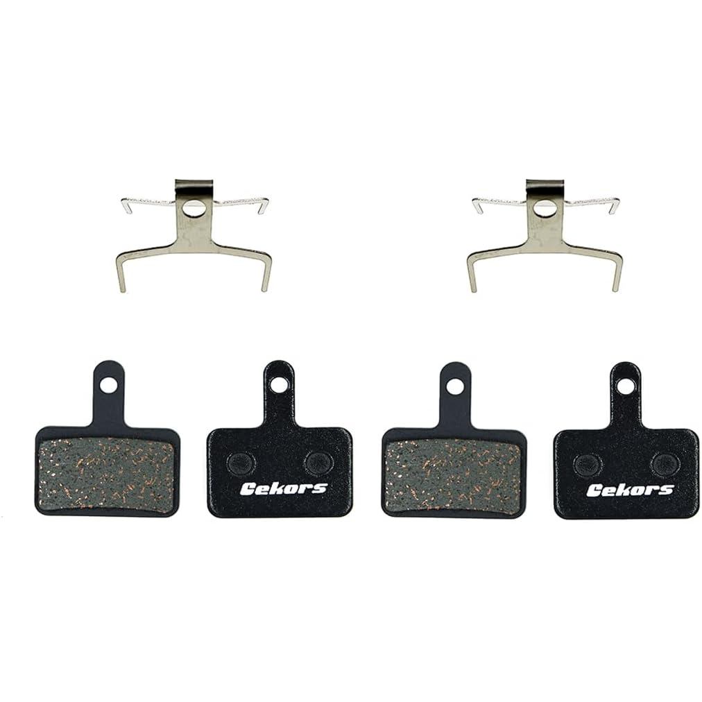 Má phanh xe đạp bán kim loại yên tĩnh - Tương thích với Shimano Deore / MT200; Tương thích với Tektr
