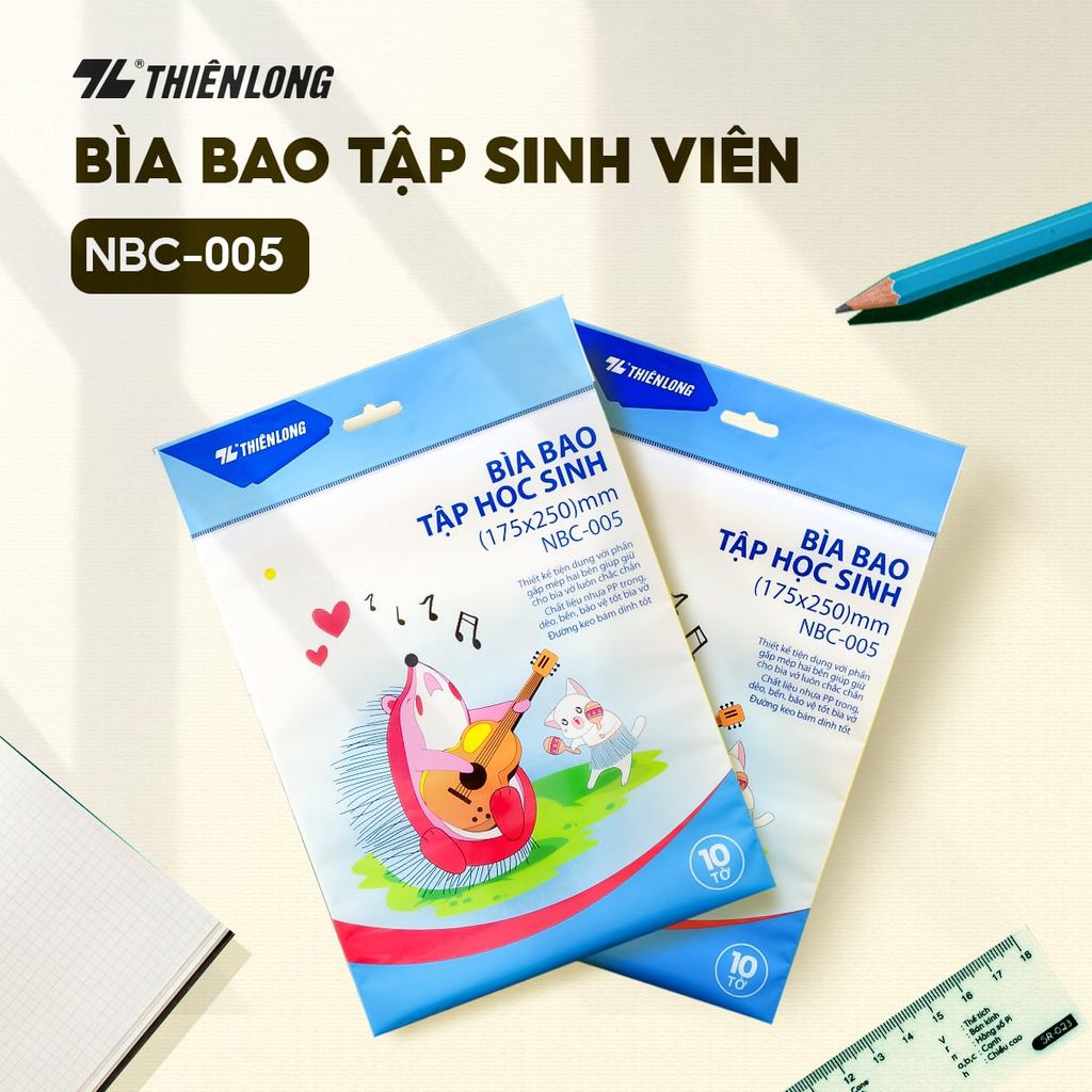 Combo 20 Bìa bao Tập sinh viên Thiên Long NBC-005