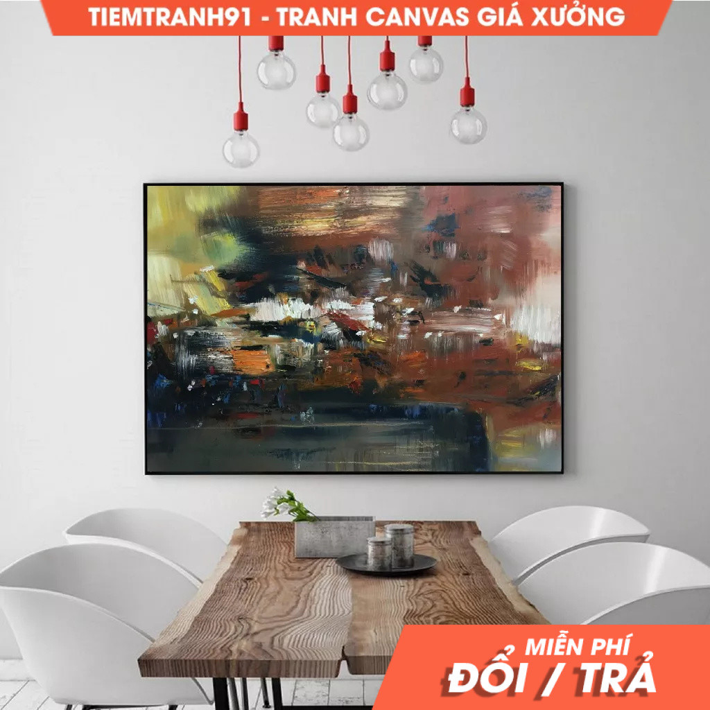 Tranh treo tường, Large Wall Art Abstract Painting, Original Abstract Painting, Abstract Wall Art, S