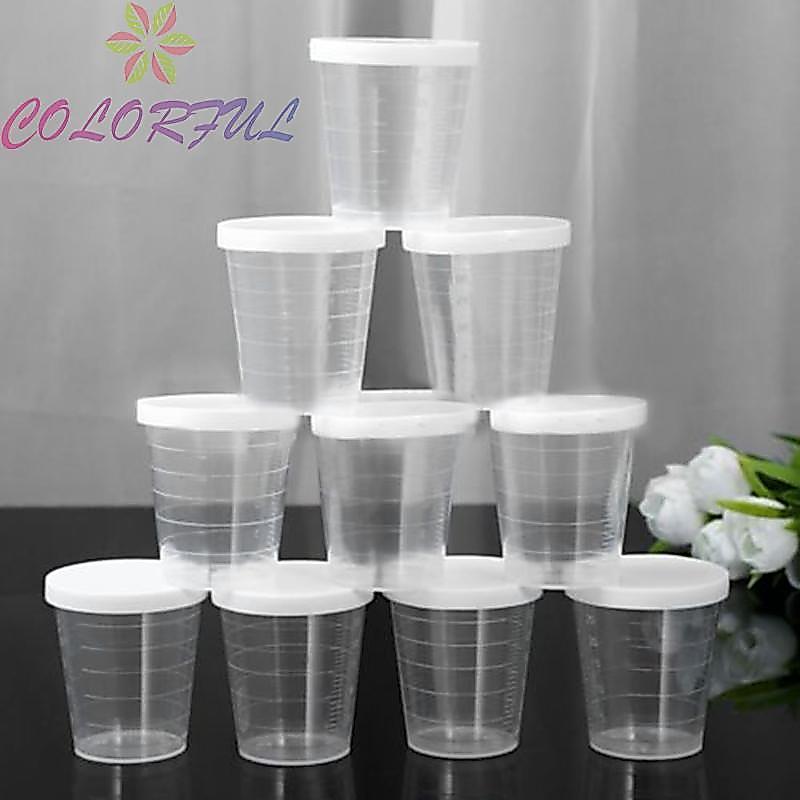 Measure Cups Plastic Tool Medicine Measuring With Container Transparent