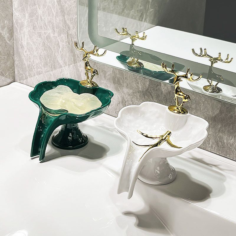 Bathroom soap dish baokuan#Drainage-free7et Nordic-style household soap box with perforated drainage