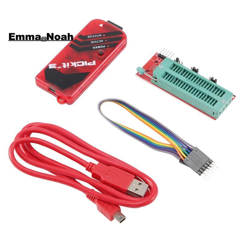 Lập trình viên PICKIT3 + PIC ICD2 PIC Kit Bộ chuyển đổi lập trình 2 / 3 Ghế lập trình đa năng FZ0508