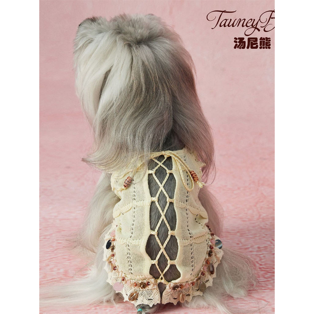 Tony Gấu Con Chó Con Quần Áo Mùa Hè Thoáng Khí Áo Schnauzer Teddy Maltese Yorkshire Chihuahua Mèo