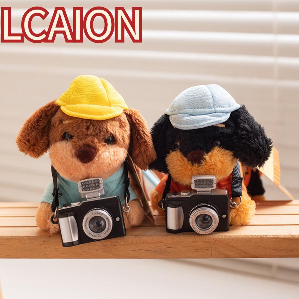 LCAION Furry Puppy Móc khóa, Furry Puppy Coin Purse Dachshund Dog Móc khóa, Túi sáng tạo Mặt dây chu