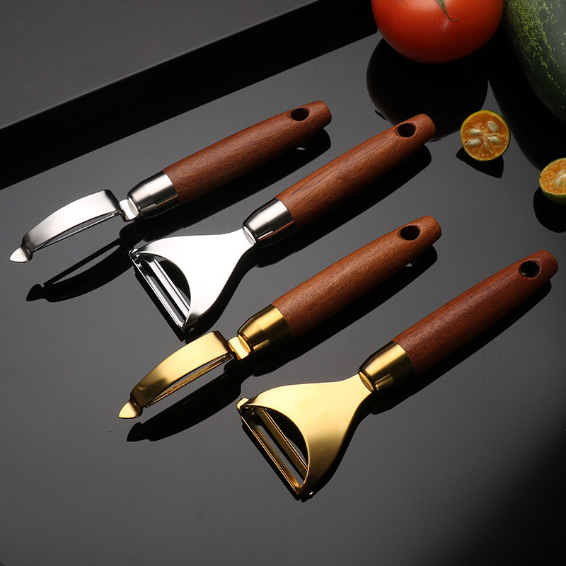 Thép không gỉ 304 Đa Năng Peeler Paring Knife Grater Khắc Dao Trái Cây Tam Giác Đẩy Dao Dưa Planer P