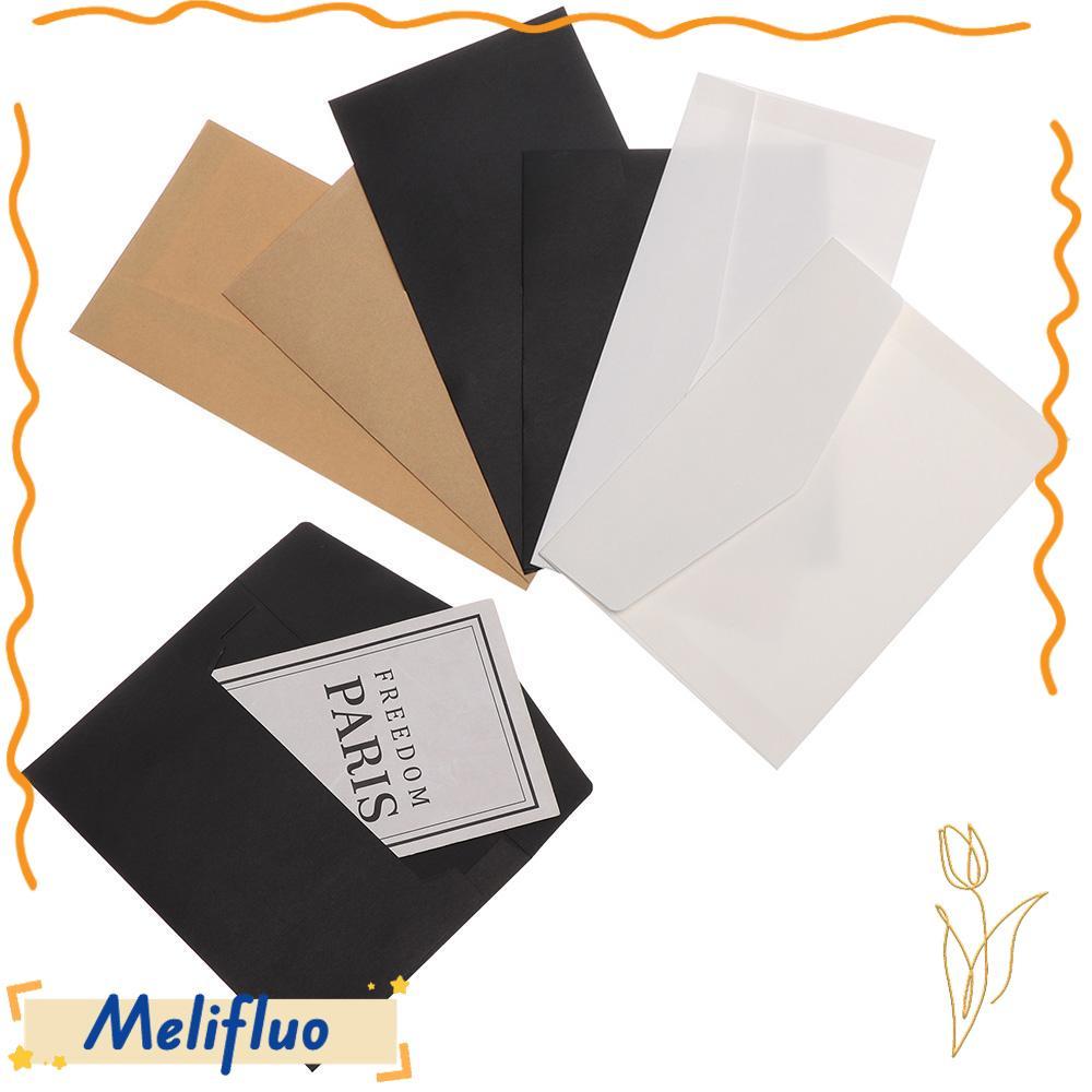 MELIFLUO 10 Cái Phong Bì Kraft Đồ Dùng Văn Phòng Phẩm Thủ Công Vintage Giấy Kraft