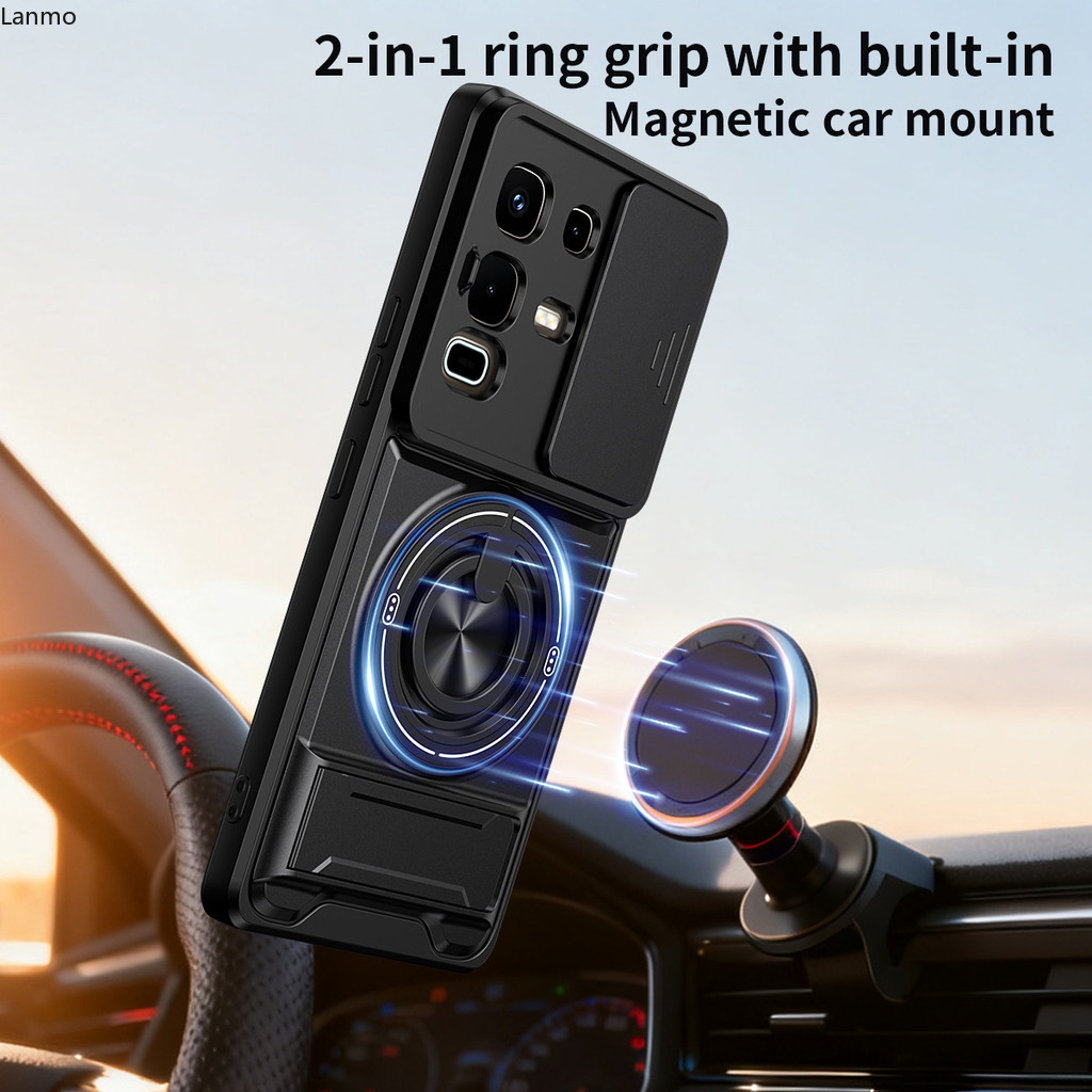 Ốp Lưng Cho Infinix Note 50S Infinix Note 50 50x Cover Note 50 Pro + Magsafe Giá Đỡ Từ Tính Giáp Quâ