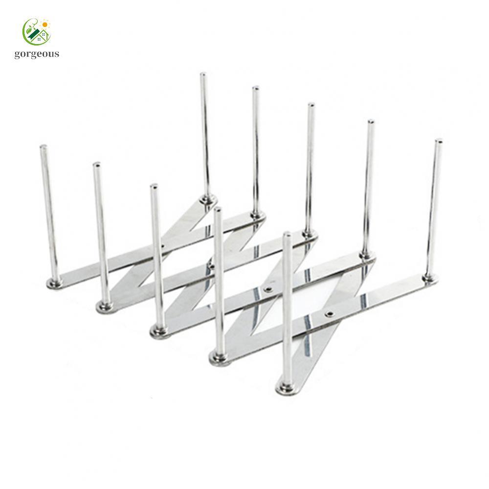 [FUXIN]Space Saving Plate Rack Stainless Steel Kitchen Organizer for Various Dish Sizes