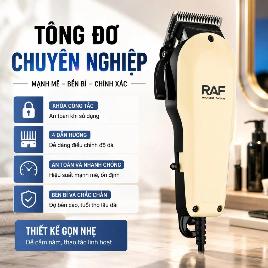 Tông đơ cắt tóc Tông đơ điện Tông đơ chuyên nghiệp Máy cắt tóc tông đơ mạnh mẽ dùng gia đình salon