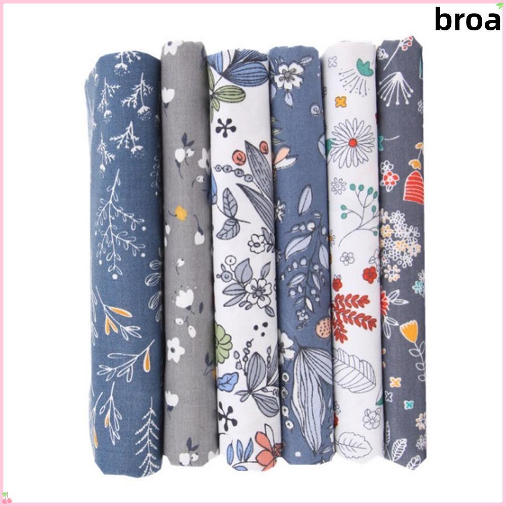 BROA 6 Chiếc Vải Cotton, Cotton Nhiều Màu Hoa Vải Cotton, Gói Các Loại Hoa Văn Quilting Vải DIY May