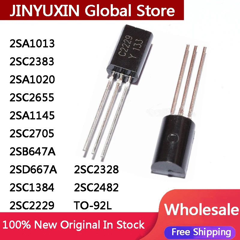 10 Cái 2SA1013 2SC2383 2SA1020 2SC2655 2SA1145 2SC2705 2SB647A 2SD6.67A 2SC1384 2SC2229 2SC2328 2SC2