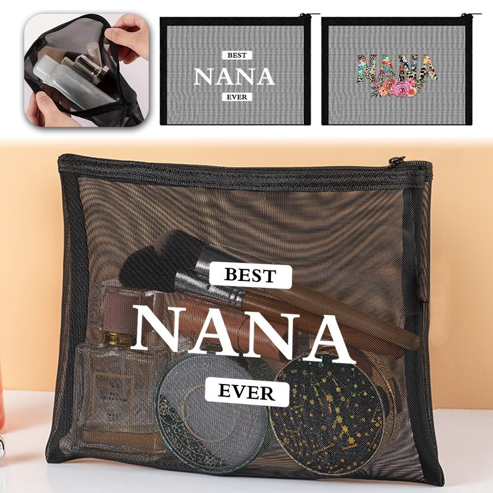 Hot Tas kosmetik Portable Mesh cosmetic bag Mesh Coin Storage Purse Coin storage bag Nana Series