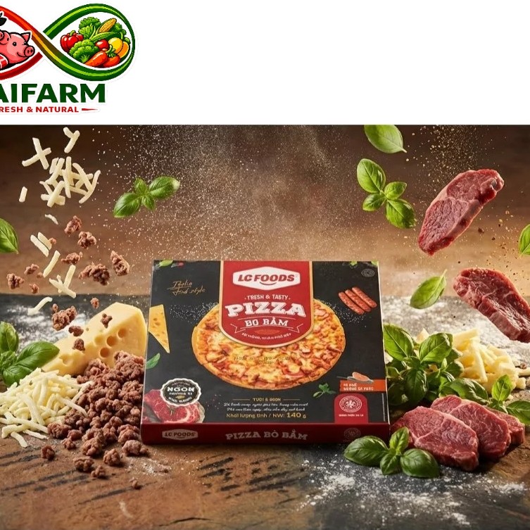 [Laifarm - Hỏa tốc HCM] LC FOOD PIZZA BÒ BẰM 140G