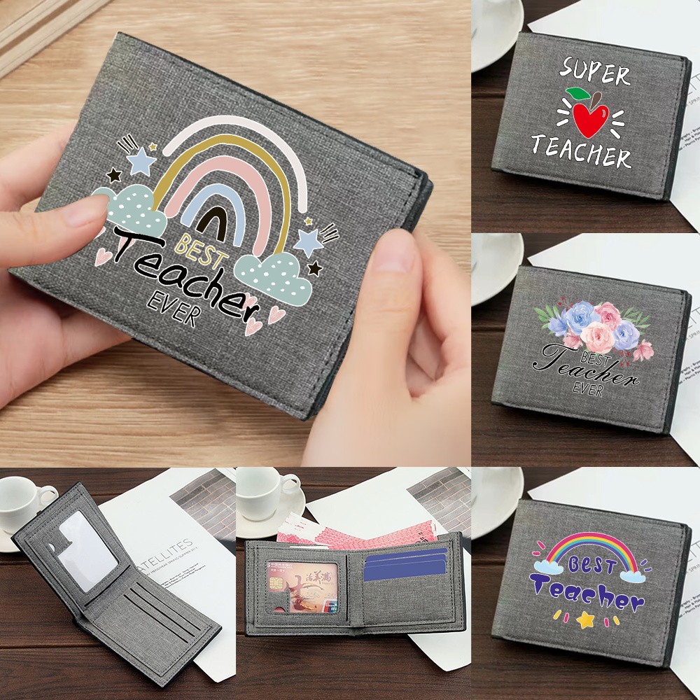 Wallet Mini Card Holder Simple Coin Pouch Teacher  Id Credit Card Storage Pack Top Quality Grey Pock