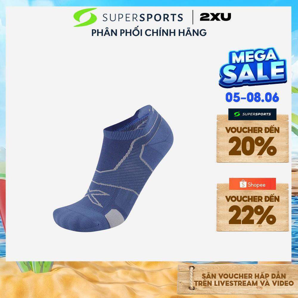 Vớ Thể Thao 2XU Vector Cushion - Xanh Dương - UA5043e-BSL/GRY