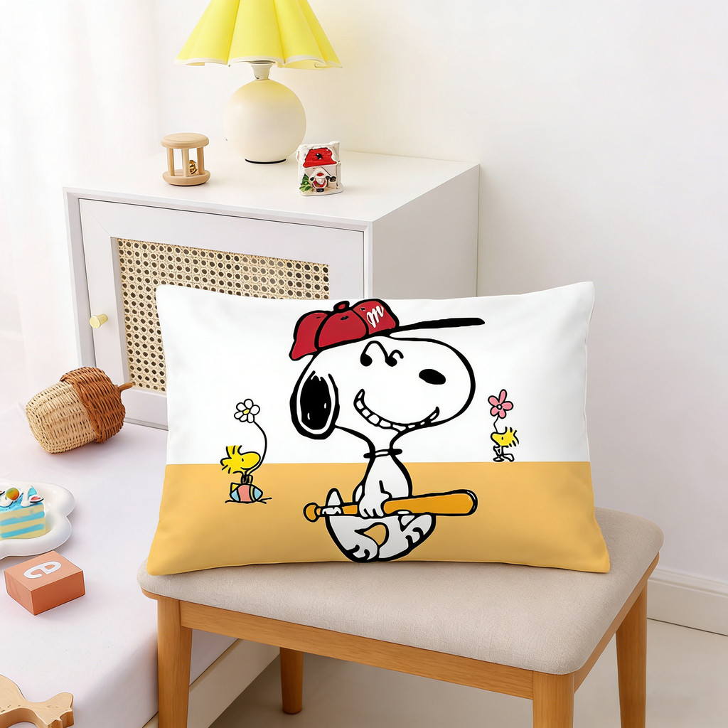 Cotton Nguyên Chất Hoạt Hình Anime Snoopy Gối Cotton Đơn Nam Nữ Sinh Hộ Gia Đình Gối Trẻ Em Mẫu Giáo
