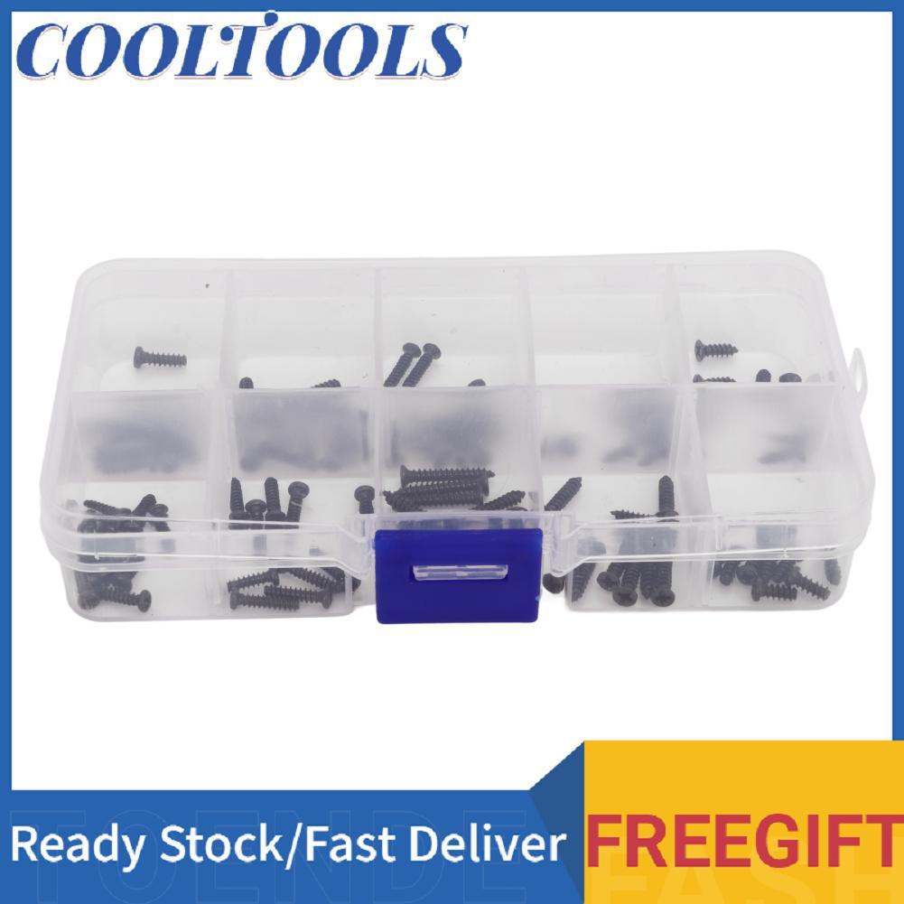 Coo Coo, TỶ Vít Bộ Hộp 100 Bộ Nhiều Kích Cỡ Khác Nhau Thép không gỉ cho MJX 16208 16207 16210 1/16 K