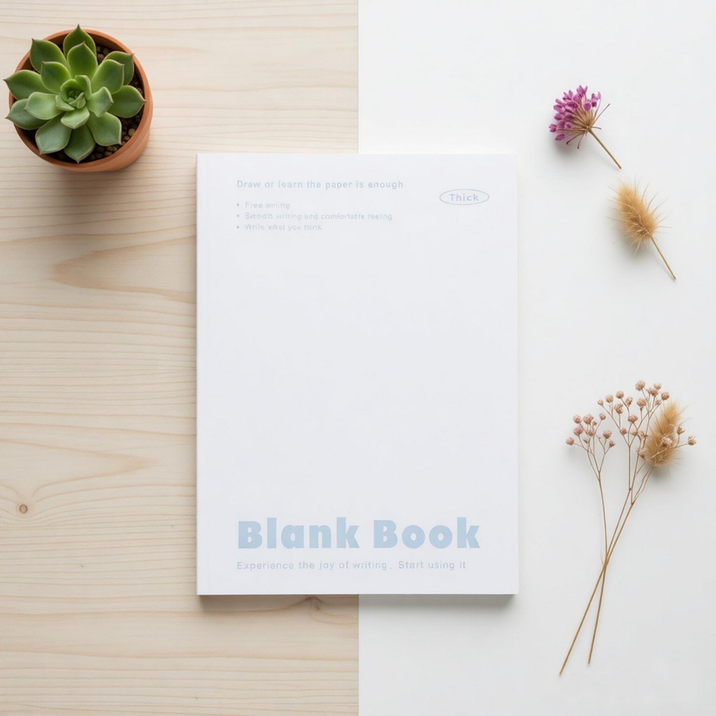 B5 B5 Trang Trống Sổ Lưu Niệm Tươi Đơn Giản 16K Graffiti Notepad Giấy Trắng Dày Tính Toán
