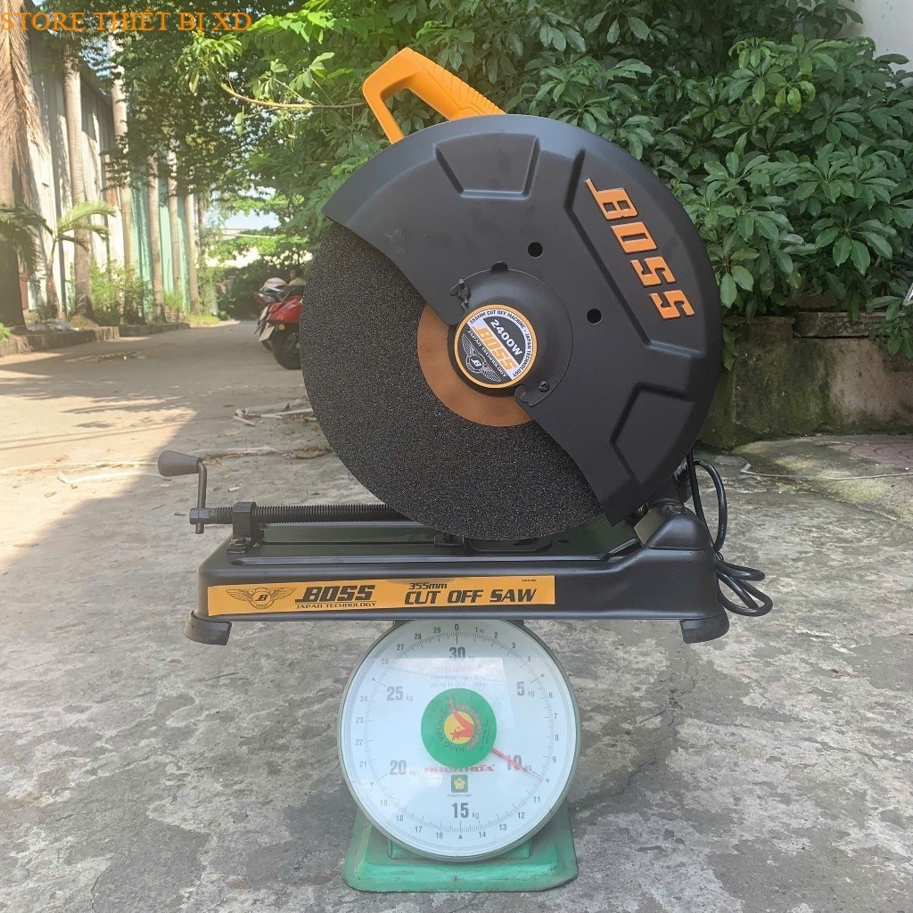 Máy cắt sắt bàn chính hãng BOSS 2400W, mô tơ lõi đồng, sử dụng đá cắt 355mm l BOSS-2400W STORE THIẾT