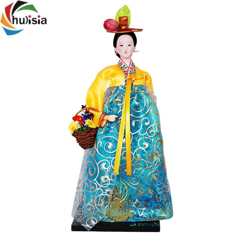 Culisia Geisha Tượng Hanbok Búp bê, Tượng Kabuki, Búp bê Hanbok Geisha cho gia đình