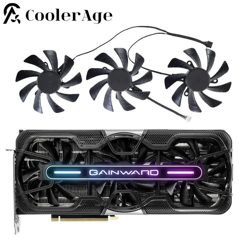 Dành Cho Gainward GeForce TH9215B2H-PFB02 RTX 3090 3080 3070 Phantom Video Card Fan 85MM T128010Quạt