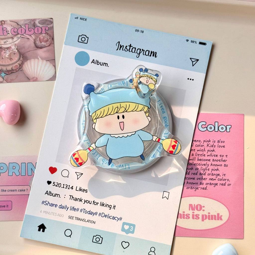 popsocket magsafe popsocket Siêu Dễ Thương Dễ Thương Dễ Thương Cô Gái Trái Tim Milu Magsafe Magsafe 