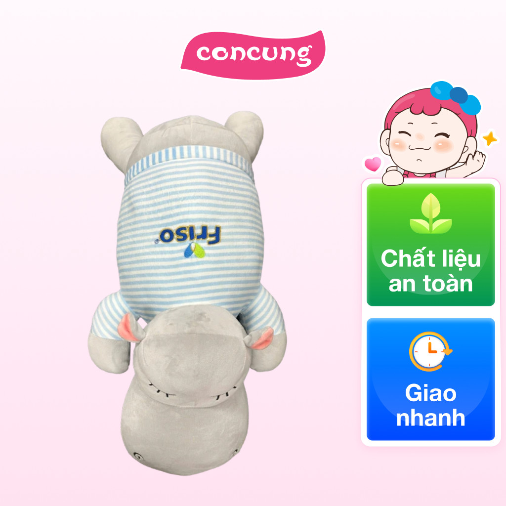 QT_CC_Sữa bột Friso_Gấu bông hà mã mập áo xanh thêu logo Friso (HCK)