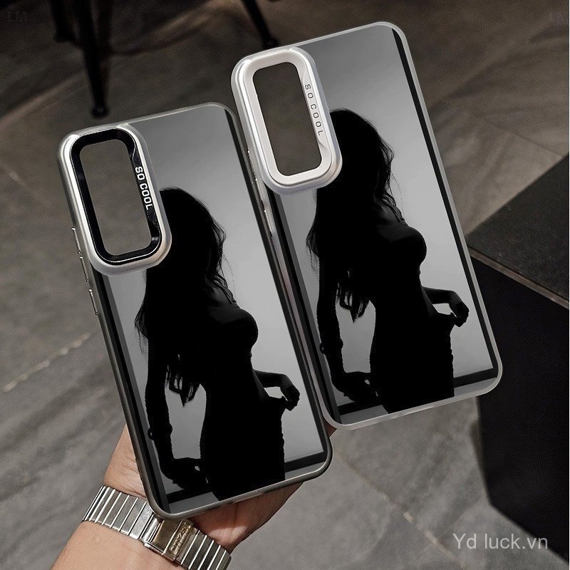 Ốp điện thoại chống sốc phong cách nghệ thuật đơn giản Side Beauty Silhouette Thích hợp cho Samsung 