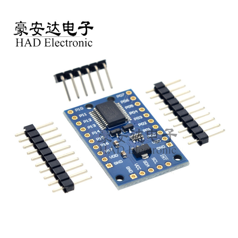 PCF8575 Mở rộng mô-đun Bảng mở rộng cổng IO PCF8575 Bảng mở rộng I2C Điều khiển giao tiếp 16 cổng IO