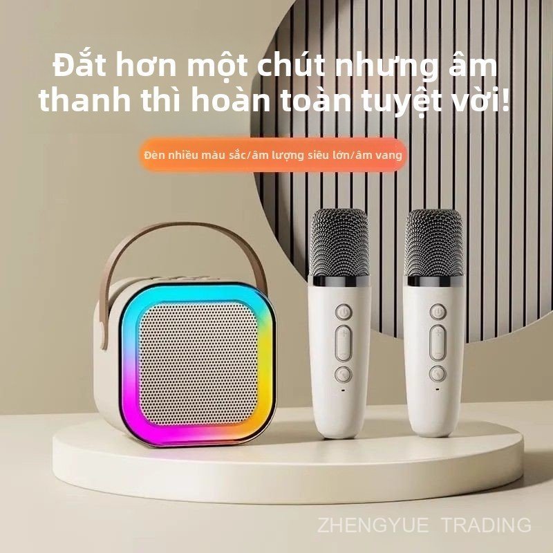 K K12 Bluetooth K Song Loa Không Dây Micro Loa Siêu Trầm Trẻ Em Hát Loa