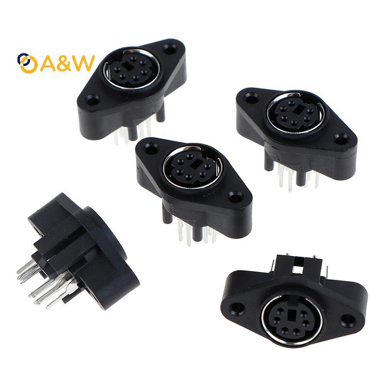 A & W 5 CÁI MDC / S Terminal Soet DIN Ja Connector Mini PS2 6Pin 6P Soet