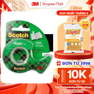 Băng keo đa năng 3M™ Scotch®, trong suốt, dính siêu tốt, viết lên được, 19.05mmx7.62m, Đa năng, sửa chữa các tài liệu