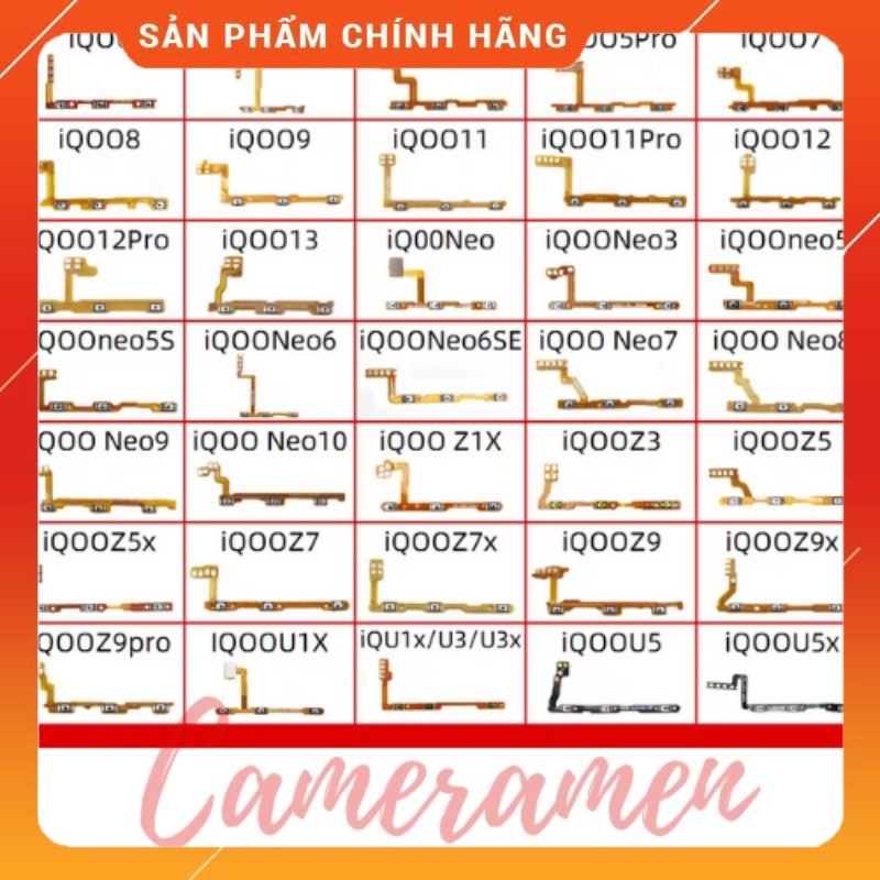 Cáp Nguồn Volum Âm Lượng Vivo IQOO Z7 Z7X / IQOO Z9 / Z9X / Z9 Pro / IQOO U1X / IQOO U3 U3X U5 U5X (