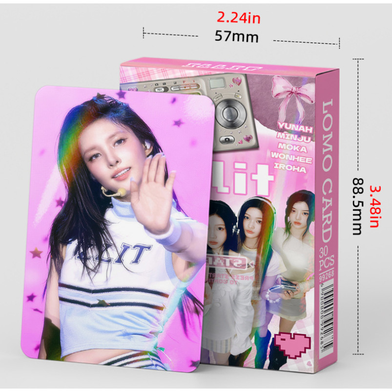30-55 chiếc ILLIT MAMAHLAPINATAPAI Lomo Cards It 's Me Sunday Morning NOT DỄ THƯƠNG ANYMORE Topping 