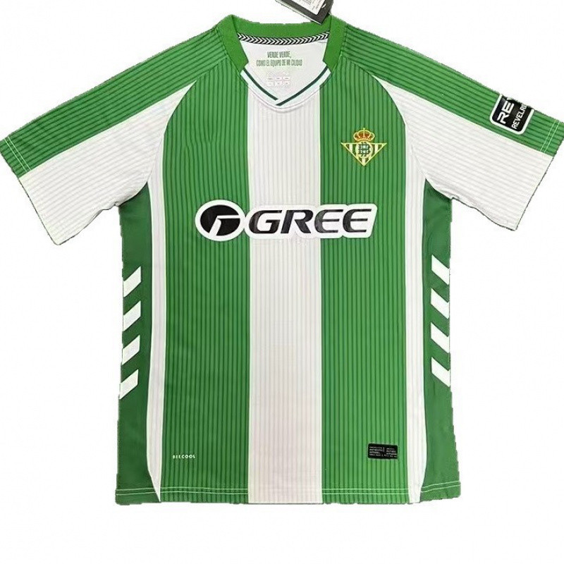 Real Betis Real Betis Retro Sọc In Câu Lạc Bộ Jersey Liga Champions League Áo Bóng Đá TREG