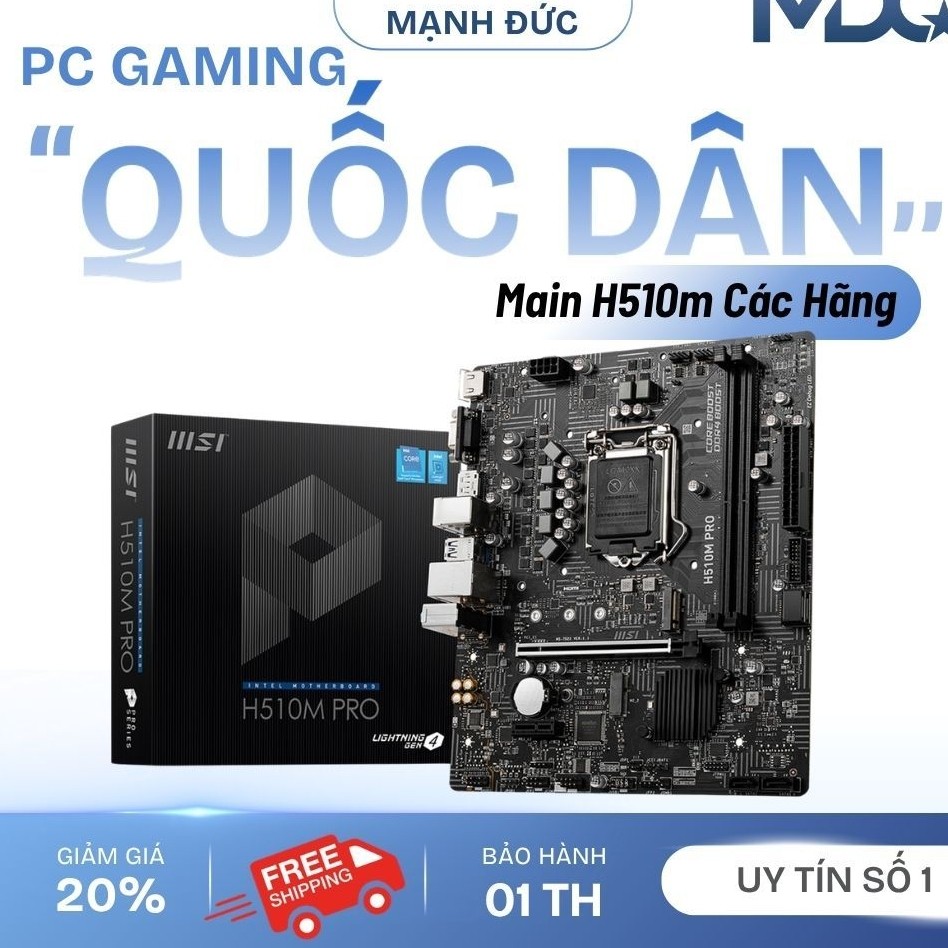 [ Siêu Rẻ ] Bo mạch chủ Gigabyte H510M | MSI H510 hàng tháo máy bảo hành 1 tháng