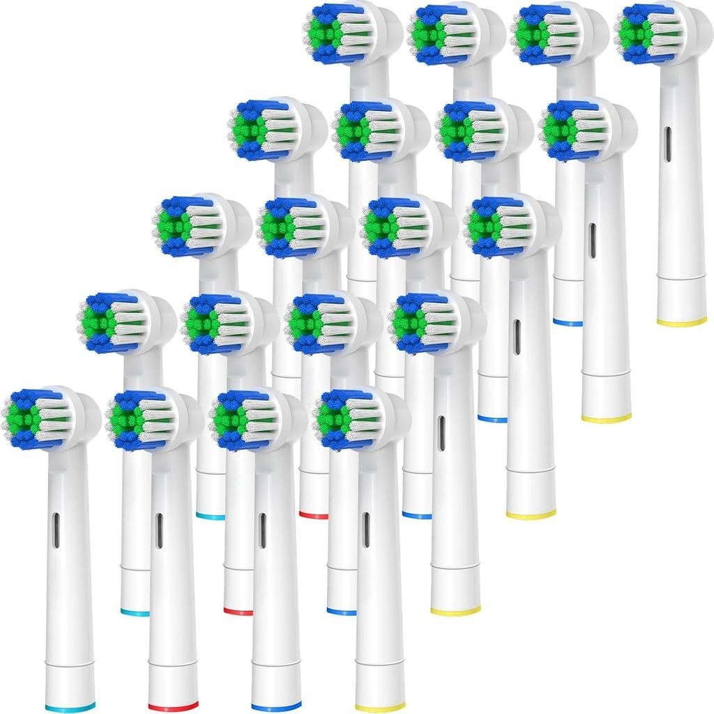 Đầu bàn chải đánh răng thay thế Tương thích với Oral-B Braun, 20 chiếc Đầu bàn chải đánh răng điện c