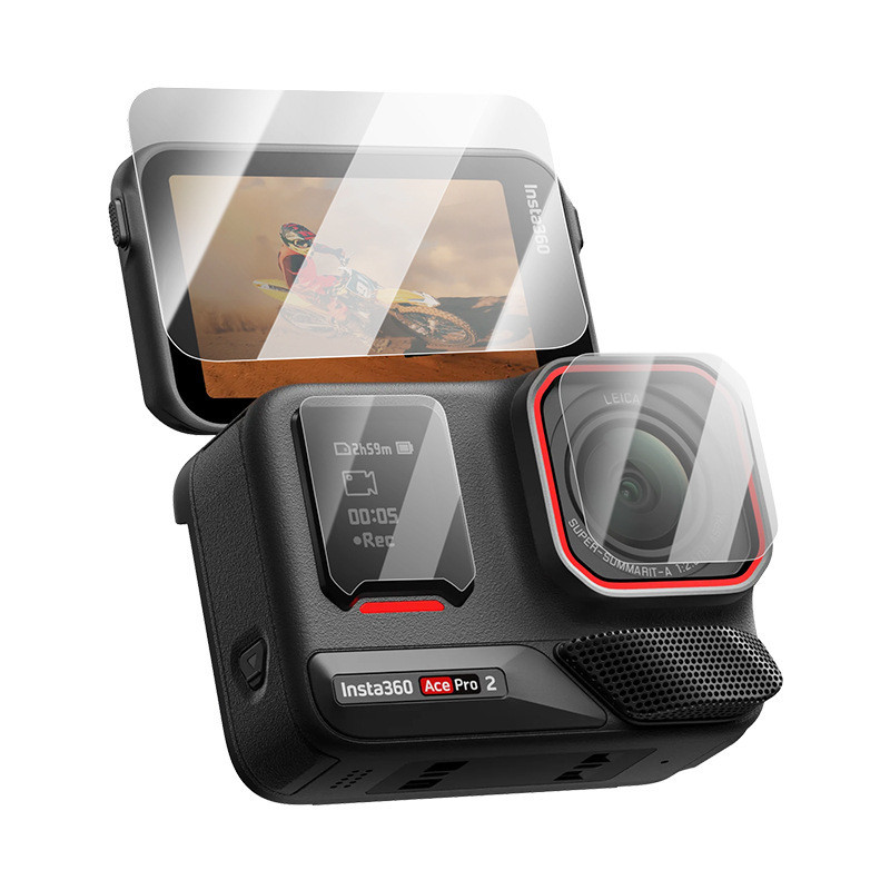 New Product~Shadow Stone Insta360 Ace pro2Tempered film screen protector, lens protector, silicone l